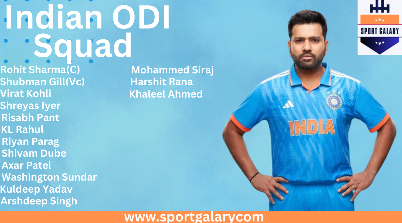 INDIA vs SRILANKA - INDIA ODI Squad